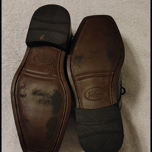 State street men's black shoes size 6 - Picture 4 of 10
